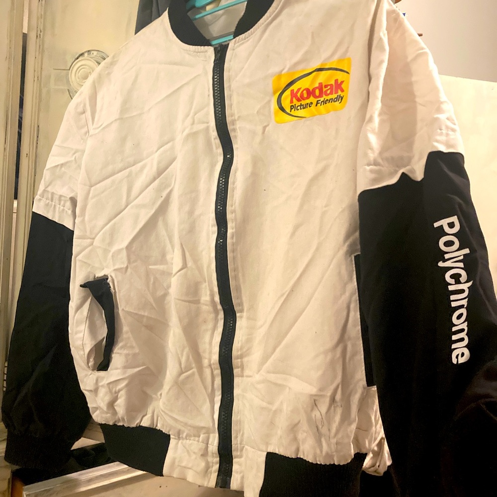 Kodak white logo Windbreaker Jacket M